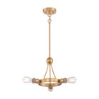 Filament Design 3-light Natural Brass Pendant