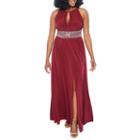 R & M Richards Sleeveless Embellished Ball Gown-petite