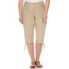 St. John's Bay Classic-fit Cropped Cargo Pants- Plus