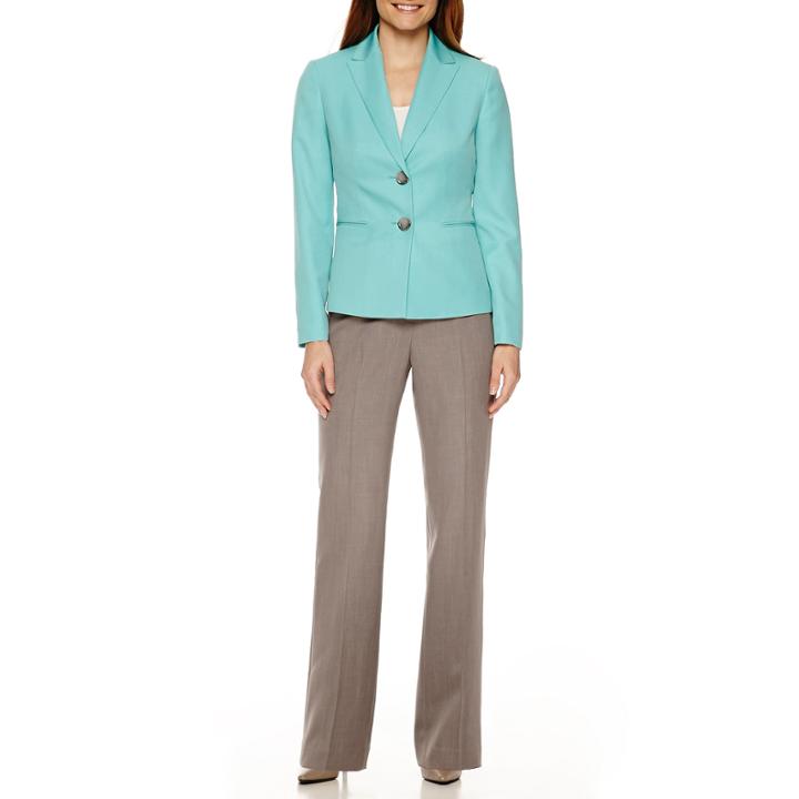 Le Suit Long-sleeve Peak Lapel Pant Suit Set