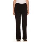 Alfred Dunner City Life Woven Flat Front Stretch Medium Pants