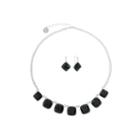Liz Claiborne Womens 2-pc. Black Jewelry Set