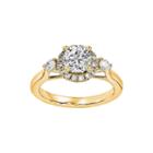 1 1/5 Ct. T.w. Diamond 14k Yellow Gold Engagement Ring