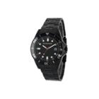 Personalized Mens Black Dial Diver Bracelet Watch