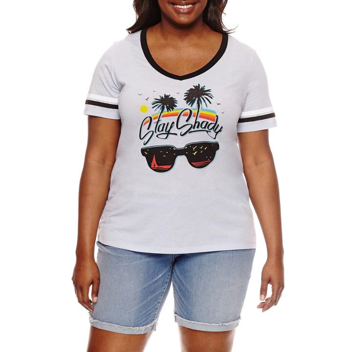 Stay Shady Graphic T-shirt- Juniors Plu