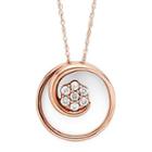 Diamond Blossom 1/6 Ct. T.w. Diamond 10k Rose Gold Swirl Pendant Necklace