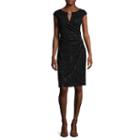 Ronni Nicole Sleeveless Sequin Ruched Sheath Dress - Petite