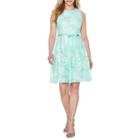 Danny & Nicole Sleeveless Floral Fit & Flare Dress-petite