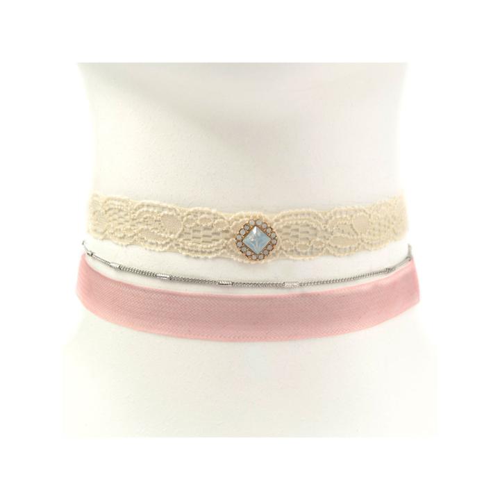 Carole Womens 3-pc. White Necklace Set
