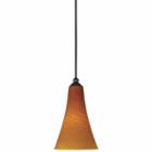 Wooten Heights 7.6 Tall Glass Pendant With Rust Finish Cord