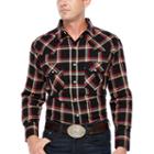 Ely Cattleman Long Sleeve Flannel Western Shirt