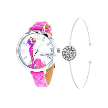 Bella Pilar Womens Pink Watch Boxed Set-bps008pk