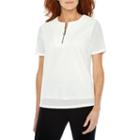 Sag Harbor Practice Gear Short Sleeve Crew Neck T-shirt-womens