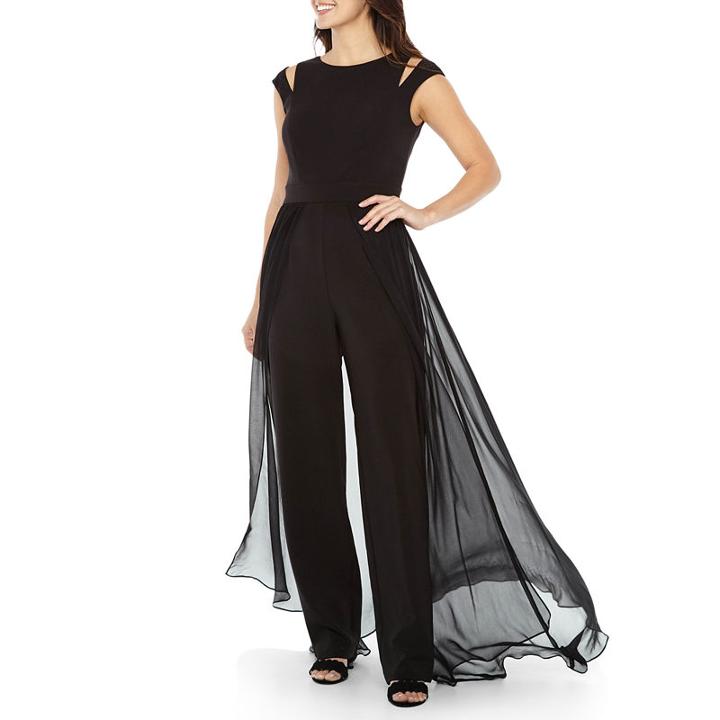 Melrose Cap Sleeve Cold Shoulder Jumpsuit