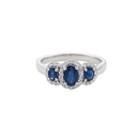 Limited Quantities! Blue Sapphire 14k Gold Cocktail Ring
