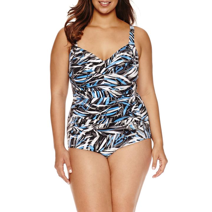 Trimshaper Leaf One Piece Swimsuit