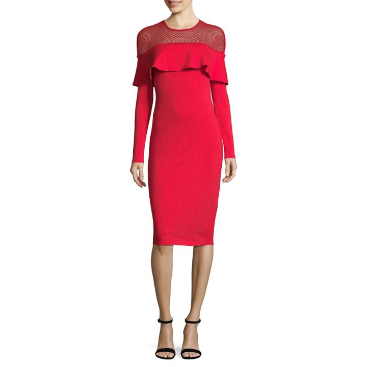 Project Runway Lace Detail Bodycon Dress