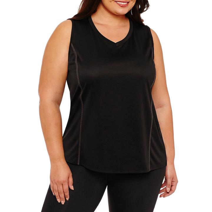 St. John's Bay Active Sleeveless Quick Dry Tank-plus