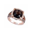 Limited Quantities! Levian Corp Le Vian Womens 7/8 Ct. T.w. Brown Quartz 14k Gold Cocktail Ring