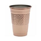 Towle Copper Plated Hammered Party Cup 180z Tumbler Glass
