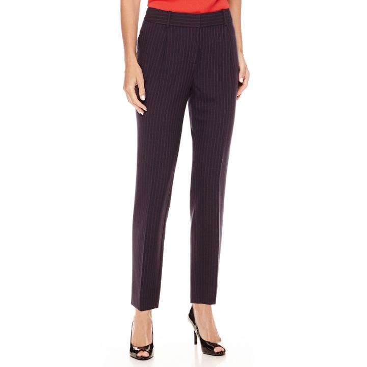 Liz Claiborne Pinstripe Ankle Pants