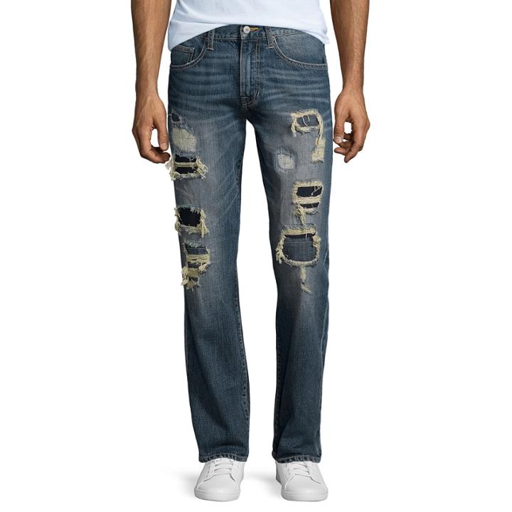 Arizona Destroyed Slim Straight Fit Jeans