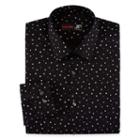 Jf J.ferrar Long Sleeve Broadcloth Pattern Dress Shirt - Slim