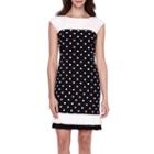 Studio 1 Sleeveless Polka Dot Sheath Dress - Petite