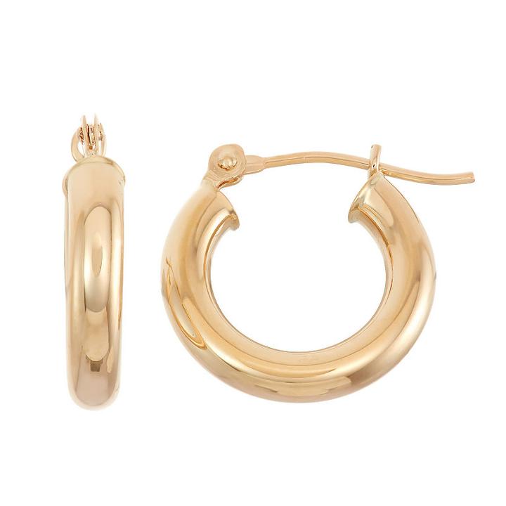 14k Gold 20mm Hoop Earrings