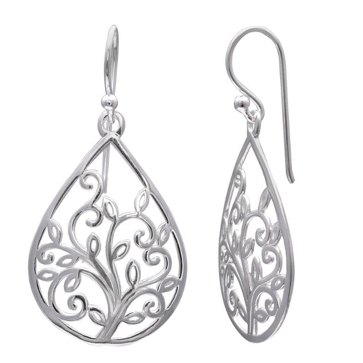 Silver Treasures Bijoux Bar Sterling Silver Drop Earrings