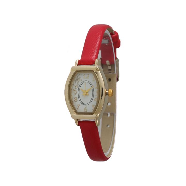 Olivia Pratt Womens Petite Red Leather Watch 13420red
