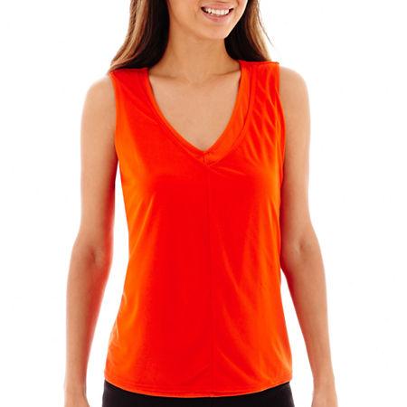 Worthington Double-layer V-neck Tank Top - Petite
