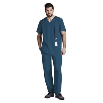 Barco One Mens V Neck Scrub Top