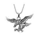 Mens Stainless Steel Eagle Pendant Necklace