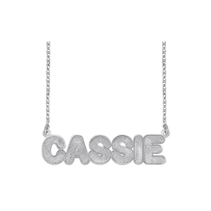 Personalized Sterling Silver Bold Name Necklace