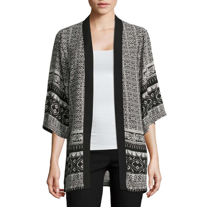 By & By Elbow Sleeve Woven Blouse-juniors