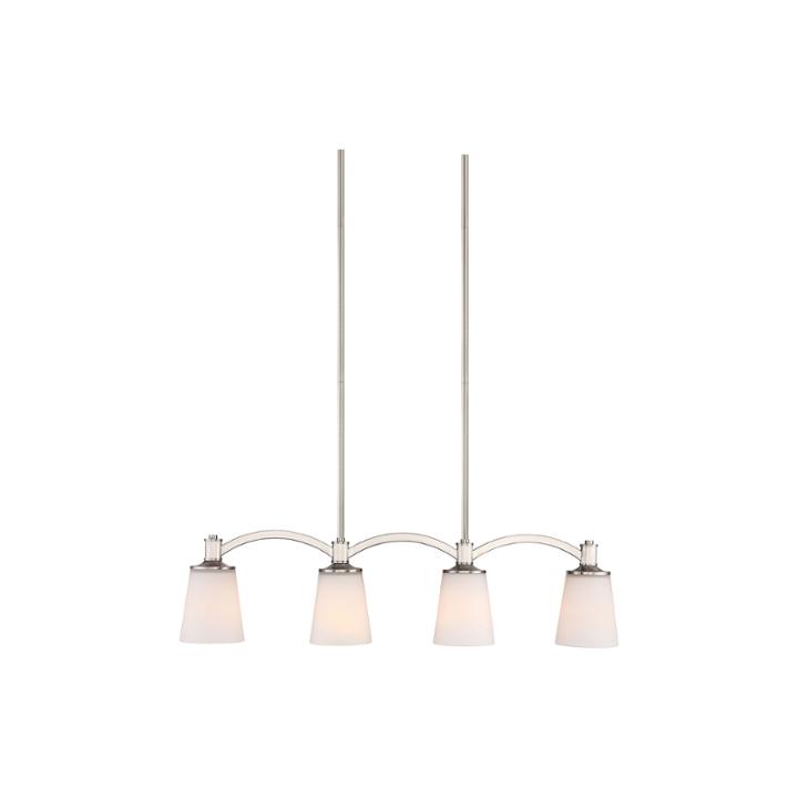 Filament Design 4-light Brushed Nickel Trestle