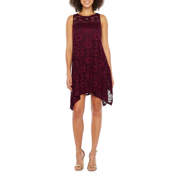 Robbie Bee Sleeveless Lace Shift Dress