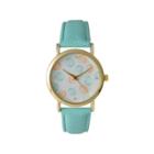 Olivia Pratt Womens Colored Shell Dial Mint Leather Watch 14841mint