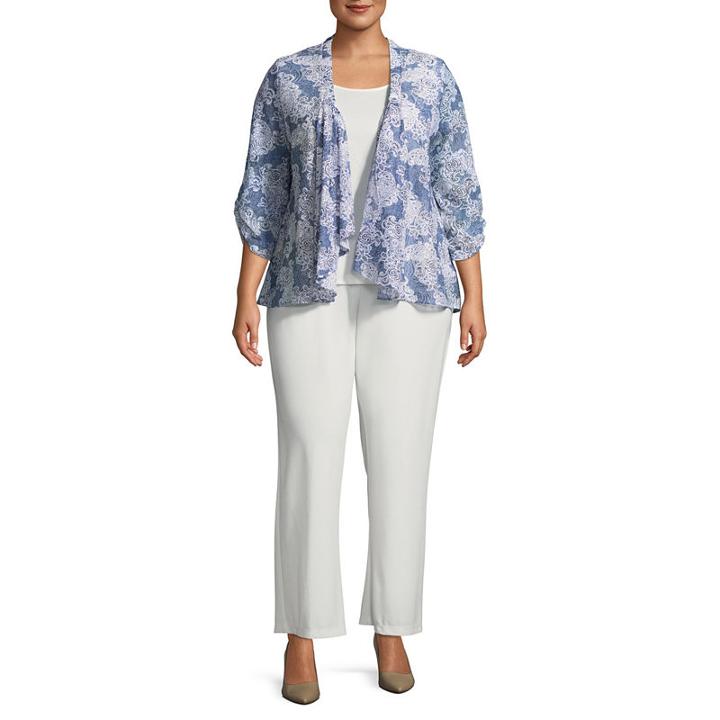 Perceptions 2-pc. Floral Pant Set-plus