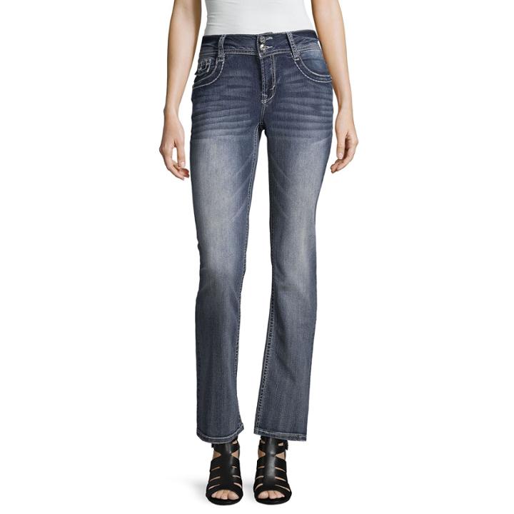 Wallflower Curvy Fit Bootcut Jeans-juniors