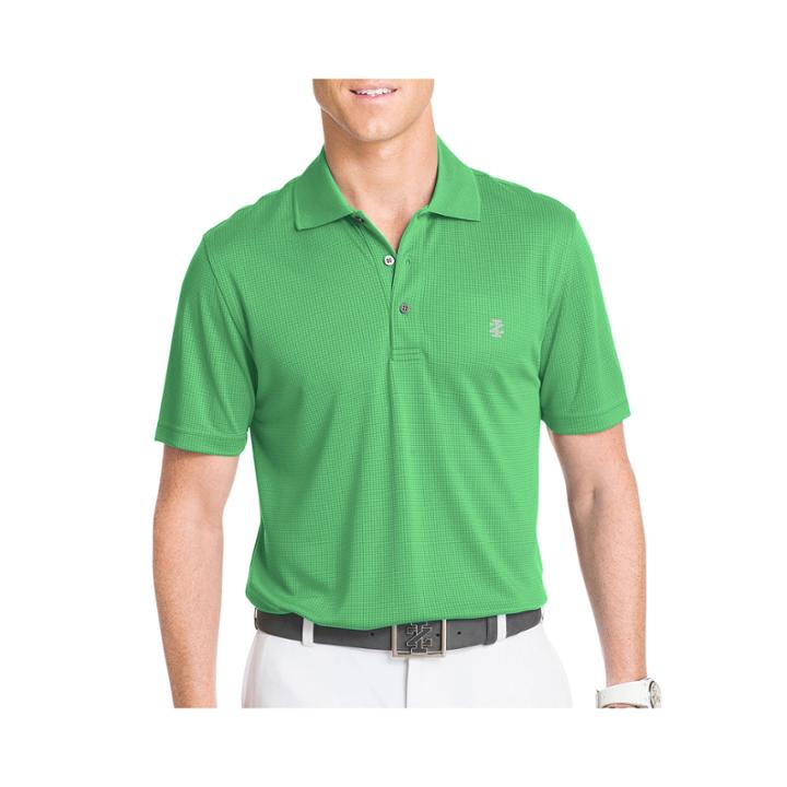 Izod Short-sleeve Golf Grid Polo Shirt