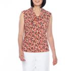 Black Label By Evan-picone Sleeveless Cowl Neck Blouse