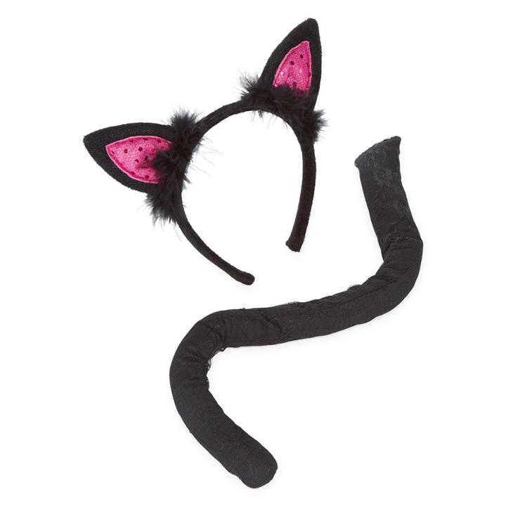 City Streets Halloween Cat Ears And Tai L Set Dress Up Costume Womens