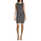 Liz Claiborne Sleeveless Embroidered Sheath Dress