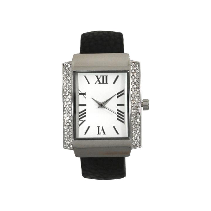 Olivia Pratt Womens Black Bangle Watch-15773