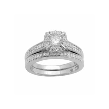 Hallmark Bridal Womens 1 Ct. T.w. Genuine White Diamond 10k Gold Engagement Ring