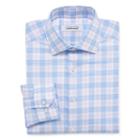 Collection By Michael Strahan Wrinkle Free Cotton Stretch Big And Tall Long Sleeve Woven Plaid Dress Shirt