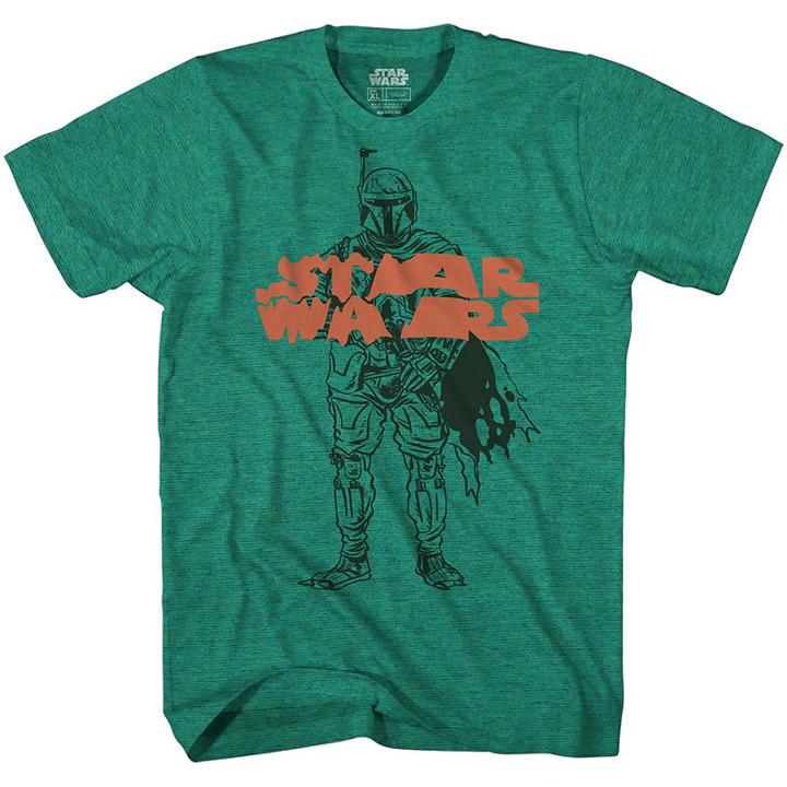 Star Wars Boba Warps Graphic Tee