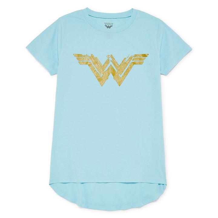 Short Sleeve Crew Neck T-shirt- Juniors Plus